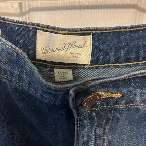 Women's👱🏽♀️NWT🏷️High-RiseBoyfriend Jeans👖Universal Thread Medium Wash Sz 14 - Picture 4 of 10